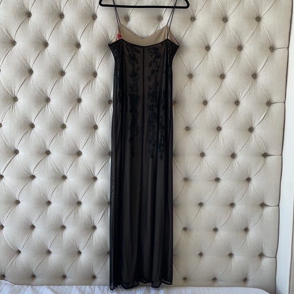 Full length beaded spaghetti strap gown - Picture 6 of 11